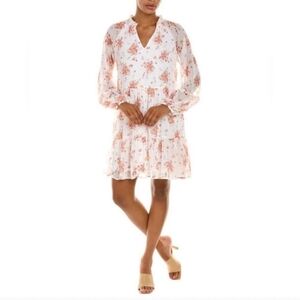NWT Vince Camuto XXL White Floral Print Dress